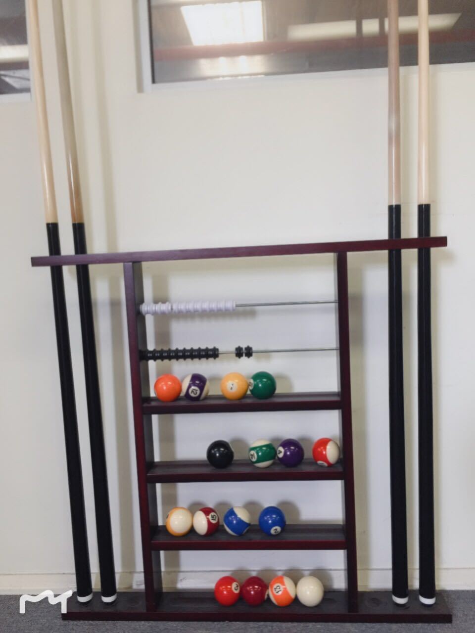 3600円 【80%OFF!】 限定価格Mantouxixi Pool Stick Holder Wall Mount Wooden Billiard Cue Rack Clip for 6 Sticks Stained Cues