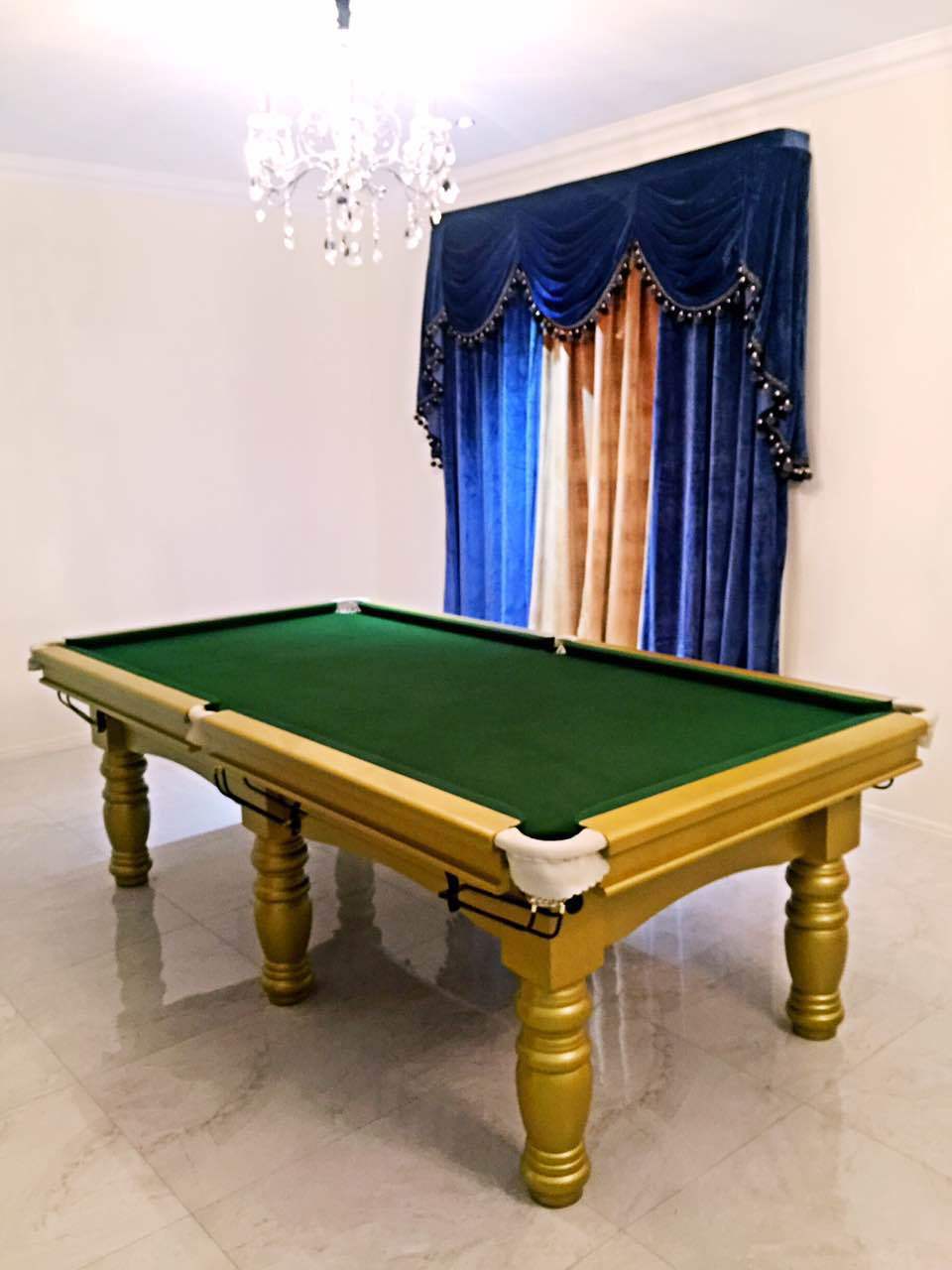 Pool Table 8ft Slate Billiard Snooker Pub Size Pool Table 8ft Slate Billiard Snooker Green G