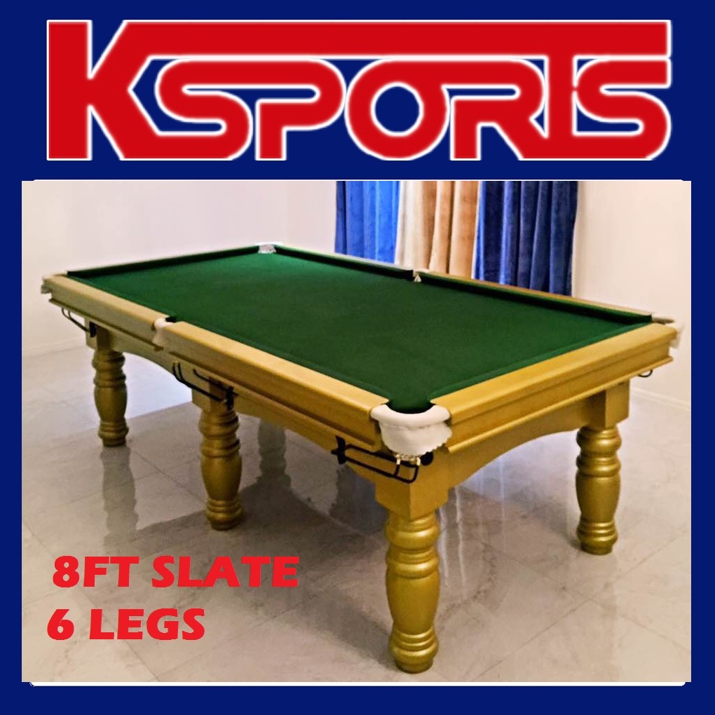 Pool Table 8ft Slate Billiard Snooker Pub Size Pool Table 8ft Slate Billiard Snooker Green G With Free Accessories Kit