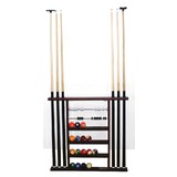 POOL TABLE 3 IN 1 WALL MOUNTED CUE & BALL RACK *WOODEN* ! NEW !