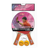 Table tennis bats/Ping Pong Racket - DOUBLE FISH 036A - 2 RACKETS 3 balls