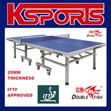 ITTF APPROVED Double Fish 25mm Top Table Tennis Table - International tournament quality