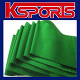POOL SNOOKER TABLE CLOTH FELT SINGLE-SIDED FITS 7FT/8FT - GREEN / BLUE - INCLUDES 6 CUSHION CLOTH FELTS