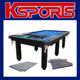 PICK UP - Brand New 8FT SLATE Pool Table Billiard Snooker Table With Full Size Table Tennis Top