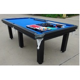 8FT POOL TABLE SNOOKER BILLIARD TABLE 6 LEGS WITH INSTALLATION