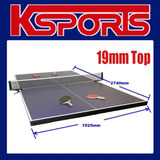 TABLE TENNIS PING PONG TABLE 19MM TOP - FULL SIZE - PLACED ON POOL TABLE