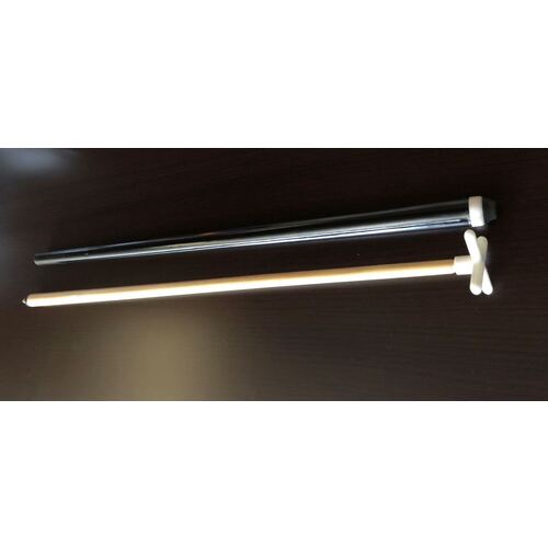 2 x 2-Piece Economic Pool Assist Cue with X head - 57" for Billiard Snooker