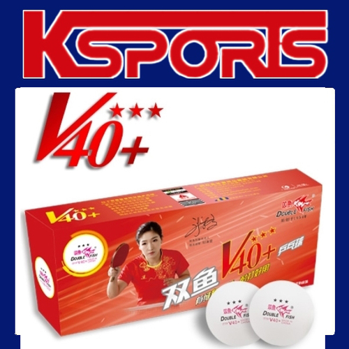 DOUBLE FISH 3 Star Table Tennis Balls - 30 Balls - Best Quality V40+ Volant 3 Stars Table Tennis Ball