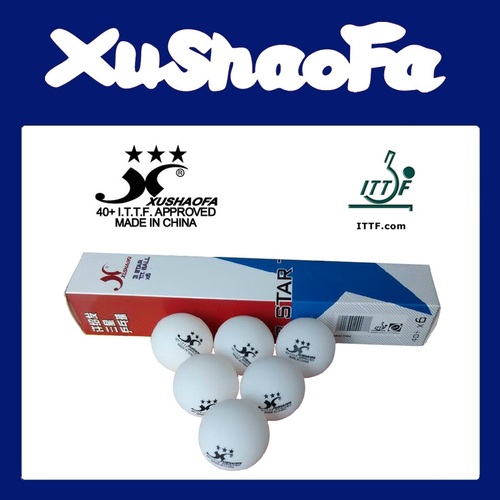 Xu Shao Fa 3 Star Table Tennis Balls - 18 Balls - NEW PLASTIC BALL ITTF 40+